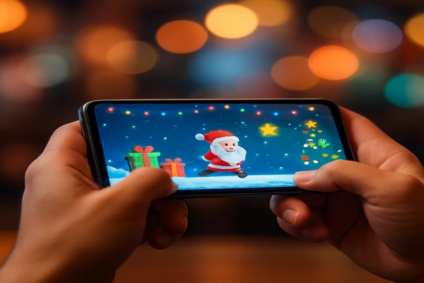 একজন ব্যবহারকারী স্মার্টফোনে স্বাচ্ছন্দ্যের সঙ্গে অনলাইন গেম খেলছেন