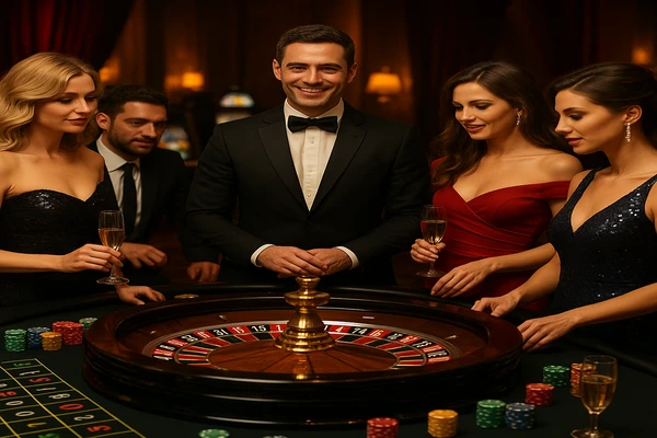 সরাসরি টেবিল খেলার পরিবেশে ডিলারের উপস্থিতি