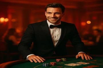 সোনালি মুদ্রা ও রুলেটের গতিময় ক্যাসিনো দৃশ্য