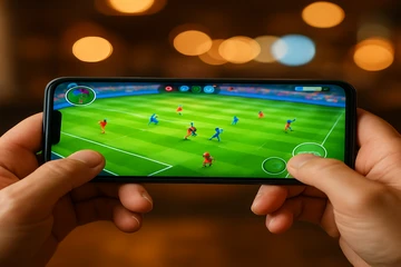 মোবাইল-ব্যবহারের উপযোগী ক্যাসিনো ইন্টারফেসের একটি উদাহরণ